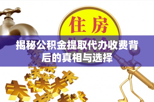 麻涌揭秘公积金提取代办收费背后的真相与选择