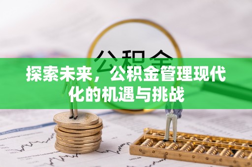 麻涌探索未来，公积金管理现代化的机遇与挑战
