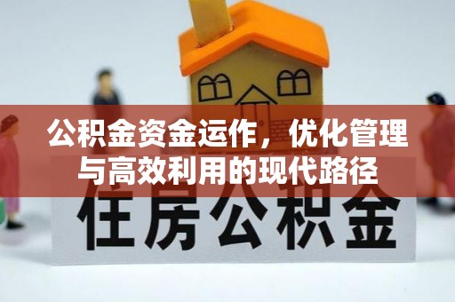 麻涌公积金资金运作，优化管理与高效利用的现代路径