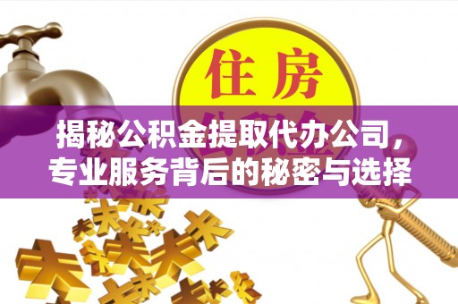 麻涌揭秘公积金提取代办公司，专业服务背后的秘密与选择指南