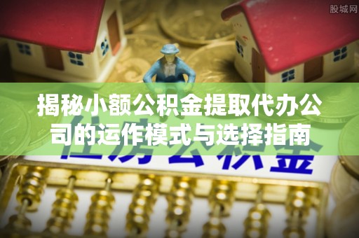 麻涌揭秘小额公积金提取代办公司的运作模式与选择指南