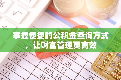 麻涌掌握便捷的公积金查询方式，让财富管理更高效